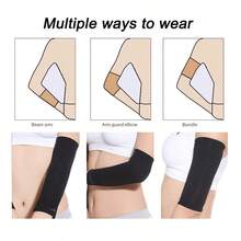 Arm Slimming Sleeves & Calf Compression Sleeves Set, Elastic Upper Arm Shaper And Leg Support For Sports Travel - Multicolor - View 6
