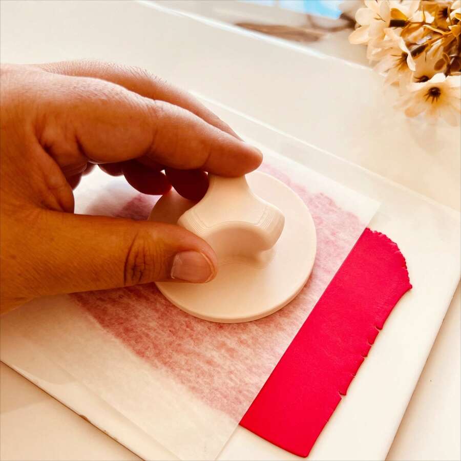 Polymer Clay Texture Tool, Clay Embossing Pattern Press Tool For DIY Jewelry Making, Texture Sheet Transfer Roller, Clay Stamp Tool Crafts Accessories
