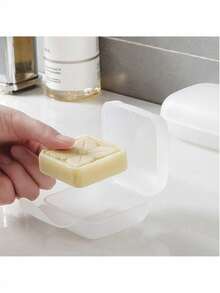 Transparent Soap Box, Portable Waterproof Leak-Proof Soap Box, Suitable For Bathroom, Camping, Gym, Travel, Home Bathroom Decor, Autumn Decor And Back To School Season - A - View 5
