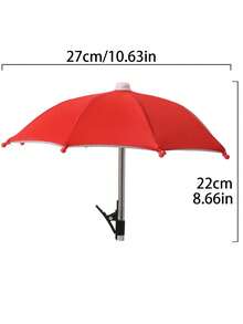 Shading Phone Umbrella For Sun With Flexible Clip To Block Direct Sunlight Compact Outdoor Phone Sun Shade Shield For Motorcyclists And Hikers Handy Mini Umbrella For Phone Perfect For Park Relaxing Summer Travel Beach Umbrella Vacation Essentials - Cell Phone Umbrella - View 6