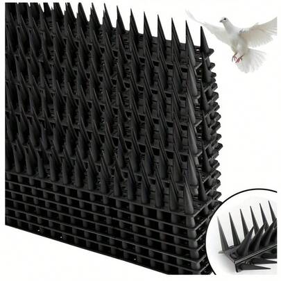48pcs, Total 20m Anti Bird Spikes, 48pcss 43cm Wall Fences Spikes For Bird Cat Small Animal Anti Climb Deterrent Spikes