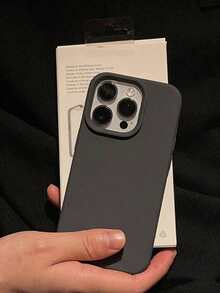New Luxury Shockproof Soft Friendly Phone Case, Compatible With IPhone 17 16 15 Pro 14 Plus 13 12 11 17 Pro Max Air, Anti-Drop Smooth Protective Cover, Durable Design, Skin-Friendly Material - Carbon Gray Black - View 5
