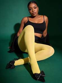 1 Pair 50D Women's Sheer Sexy Tight Leggings, Comfortable Soft Tights, Snag-Resistant Durable Pantyhose, Simple Versatile Preppy Style Socks, Suitable For Valentine's Day, Halloween, Christmas, Home, Travel, And Socializing - Multicolor - View 8