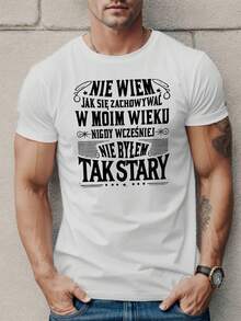 Fun Polish Men's Short Sleeve T-Shirt Summer T-Shirt Top - 黑色 - 查看 9