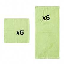 Wash Cloths 6/12/24 Pack, Super Soft & Skin Friendly Face Towel For Sensitive Skin, Reusable Washable Makeup Remover Cloth, 10x10 Inch Small Washcloths, Easy To Rinse Multicolor Facial Cleaning Cloth - Green - View 15