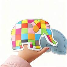 2Pcs Felt Hand Puppets, Emma The Plaid Elephant, Perfect For Classroom Storytelling, Themed Party Gifts, Decorations, And Back-To-School Essentials. - Multicolor - View 9