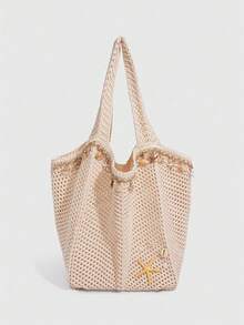 Bolso de hombro con lentejuelas, bolso brillante para de graduación, accesorios para nupcial, bolso elegante para mujer para boda, patrón de lentejuelas aleatorio, bolso rosa. - Blanquecino - Ver 2