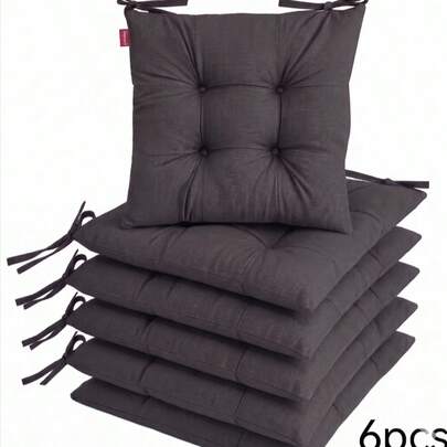 1pc 4pcs 6 Pcs Comfortable Indoor & Outdoor Seat Pads For Kitchen, Dining, Garden, Balcony & Patio Chairs