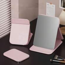 VINCAN Foldable Portable Makeup Mirror, Space-Saving Easy Storage Desktop Vanity Mirror, Suitable For Dressing Table, Bathroom And Student Dorm, Decorative Room Ornament, Perfect Gift For Birthday, Wedding And Valentine's Day - Black - View 2