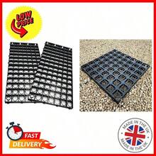 8 X Plastic Driveway Grids Black Plastic Mat For Turf, Grass, Lawn, Path & Gravel Protector Drainage Mat - 8 Turf Grids - View 2