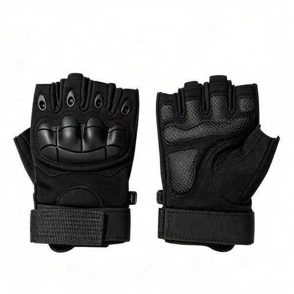 Luva Tática Sem Dedos com Almofada Moto Proteção para Motoqueiro, Ciclismo, Treino e Aventuras ao Ar Livre A melhor opção de presente
