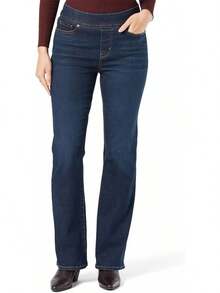 Signature by  Strauss & Co. Gold Label Corte de Bota Totalmente Moldeador Jeans Mujer - Point Bonita 5d - Ver 1