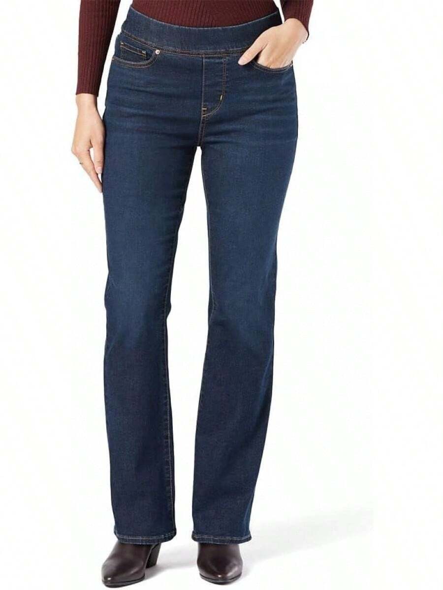 Signature by  Strauss & Co. Gold Label Corte de Bota Totalmente Moldeador Jeans Mujer - Point Bonita 5d - Ver 1