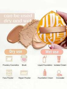 8/4/1pc Super Soft Makeup Sponge, Soft And Elastic, Suitable For Dry And Wet Use, Creates Flawless Base Makeup, Portable Design Easy To Carry, Perfect Christmas Gift For Women - Multicolor - View 3