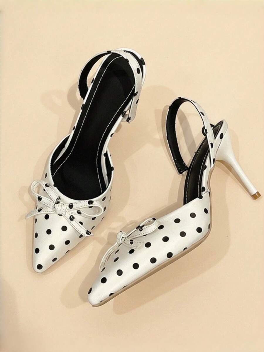 Niche High Heel Leopard Print Closed Toe Sandals Fairy Shoes New Summer Elegant Pointed Toe Bow Knot Pumps