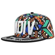 1pc Vibrant Pattern Flat Brim Zipper Hat With 3D Embossed MDIVA Embroidery, Adjustable, Unisex, Suitable For Hip-Hop, Skateboarding, Concerts, Festivals, Streetwear And Gifts - Multicolor - View 2