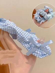 3pcs Women's Ball Hair Ties, Fresh Style Oversized Floral Fairy Elegant Hair Scrunchies, Back To School - Multicolor - View 7