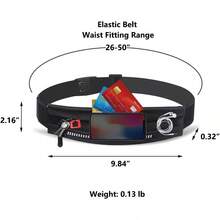 Unisex Slim Running Waist Belt, No-Bounce Phone Holder Waist Bag, Suitable For IPhone Pro Max And All Smartphones, Lightweight Sweat-Proof Running Gear, With Reflective Stripes, Suitable For Jogging, Workout, Walking. - Multicolor - View 10