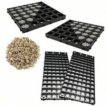 Black Protective Plastic Paving Driveways Grid Mats Provides Stable Surface Resistant To Heavy Loads (Pack Of 8) - 8 Grids - View 6