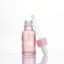 5pcs Pink Transparent Dropper Essential Oil Bottle Set, Summer Skincare Aromatherapy Liquid Dispensing Storage Tool, Pink And White Color Block Press Dropper For Precise Liquid Extraction And Single-Use Portion Control, Transparent Pale Pink Bottle Body For Easy Visual Monitoring Of Remaining Liquid Volume - Pink - View 3