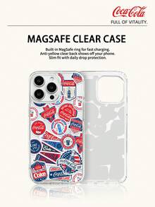 Coca-Cola Classic Phone Case, Full Of Vitality And Passion, Made Of Lightweight Materials, With Anti Scratch, Anti Drop And Anti Slip Design, Protecting Your Phone Case In Cartoon Anime Style, Compatible With Apple 17,17 Air,17 Pro,17 Pro Max,11,12,13,15,16 Pro,16 Pro Max,14 Plus,15 Plus,16 Plus,15 Pro,16 Max,XR Waiting For The Model. Suitable For Gifting To Friends And Family - Clear - View 2