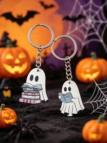 4/8pcs Halloween Pendant Keychains - Cute Cartoon Pendant Keychains, Perfect Party Gifts And Decorations - Multicolor - View 6