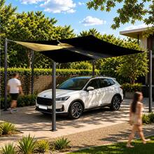 1pc Lighthouse Pattern Sunshade Canopy, Modern Style, Colorful, Large Size, UV Protection, Sturdy And Durable, Easy To Install, Suitable For Beach, Garden, Patio, Includes Rope - Multicolor - View 6