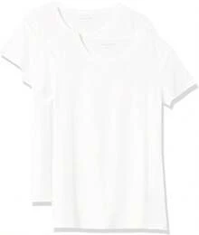 Camiseta de manga corta con cuello redondo de corte clásico  Essentials para mujer - Carbón Mezcla - Ver 9