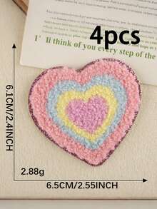 Strong Adhesive Heart-Shaped Self-Adhesive Embroidery Patch, Shiny Embroidery Patch, Suitable For Teenagers, Can Quickly Decorate Jackets, Hats, Towels, Bags, Jeans, Backpacks, Coats, Essential Accessory For DIY Clothing Accessories And Home Decor - Embroidery Patch - View 12