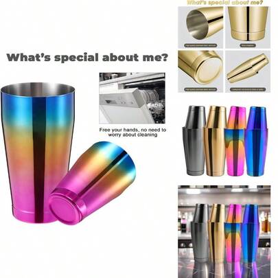 304 Stainless Steel Boston Cocktail Shaker, American Cocktail Shaker, Shaker Cup, Shaker Cup, Drink Tool
