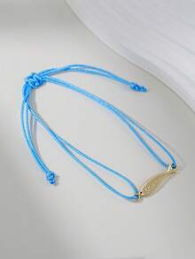 Women's Dainty Fish Charm Adjustable Anklet, Beach Vacation Party Everyday Accessory, Minimalist Style, Fashion Jewelry - Multicolor - View 3