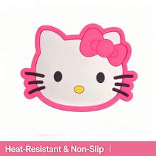 10PCS/3PCS/1PC SANRIO Cute Hello Kitty Silicone Coasters, Non-Slip Heat-Resistant Cup Mats, Home & Office Desk Decor, Perfect Holiday Gift - Multicolor - View 4