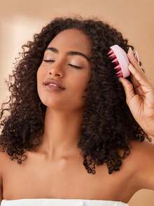 1/3pcs 3.15" X 2.76" Soft Silicone Scalp Massage Brush, Suitable For Scalp Exfoliation, Pre-Wash Combing, Skin-Friendly Combing, Comfortable Shower Use, Both A Beauty Accessory And A Scalp Massage Tool, Also A Silicone Hair Comb, Can Relieve Stress, Essential For Travel And Summer Home Shower Hair Care - Upgraded Version - View 2