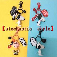 1pc Charlie Snoopy Cute Personalized Creative Cartoon Bag Charm, Suitable As Small Gift For Fans, Family And Friends [Random Style] - Multicolor - View 7