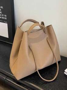 Bolso Mensajero Casual Vintage, Maletín Cruzado Estilo Workwear para Hombre - Gris - Ver 1