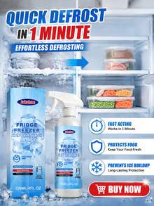 jakehoe Freezer Defrost Spray – Quickly Dissolves Frost & Ice, Easy Thawing, Suitable For Refrigerators, Freezers, Ice Makers & More, Gentle On Interior Surfaces, Essential Home Appliance Cleaner. - Liquid - View 8