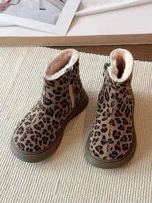 2026 Neue Winterstiefel für Mädchen und Jungen, modische Knöchelstiefel für Kinder, bequem und vielseitig, geeignet für Ausflüge und Spaziergänge - Hellgrau - Übersicht 5