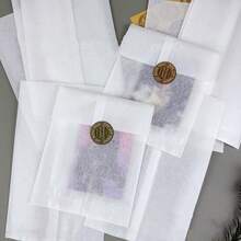 Pure White Cotton Paper Bag, Ice Bread Packaging Bag, Card Packing Material, Small Card, Planner Stickers Packaging Bag, Suitable For Wedding, Birthday, Baking, Soap Packaging, Lipstick, Gift Packaging, Handmade Crafts Packaging - Multiple Styles - View 4