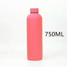 1個多色 500/750ml/17/25oz 保溫水壺，小口設計，時尚造型；高級戶外霧面運動水壺，大容量，適合徒步和攀岩；派對和禮物的理想選擇；返校必備 - 彩色 - 查看 20