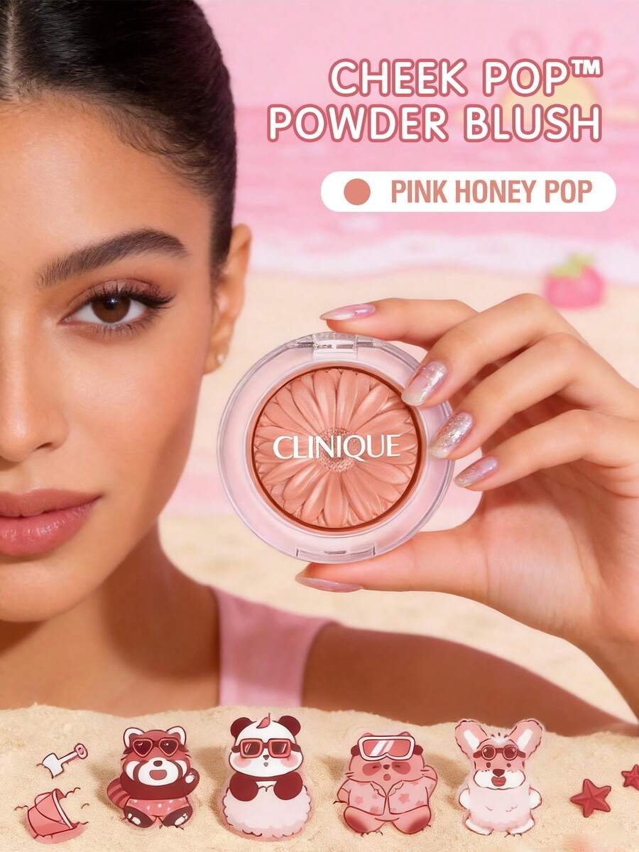 Clinique 倩碧 Cheek Pop™ 腮红 - 净重 0.12 盎司/3.5 克,适合日常妆容,可作为礼物送给女朋友 - #18 PINK HONEY POP - 查看 1
