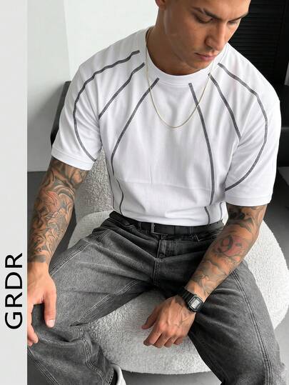 GRDR 男士時尚短袖T恤 | 精緻設計 | 夏季必備 | 易於搭配 | 展現你的風格