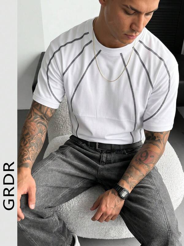 GRDR 男士時尚短袖T恤 | 精緻設計 | 夏季必備 | 易於搭配 | 展現你的風格