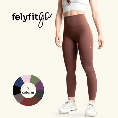 Leggings Deportivos - LL001B - Felyfit Go - Efecto Segunda Piel