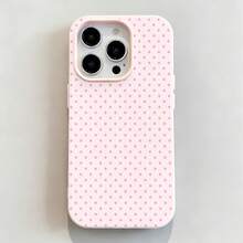 tema de estampado de lunares rosasfunda de teléfono Fundas compatibles con ,Apple,VIVO,OPPO,,, y Honor.Fabricadas en silicona TPU,ofrecen protección contra golpes y caídas. - Rosa - Ver 5