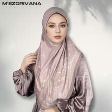 Jilbab Bermotif, Warna Polos Elegan, Desain Tipis, Jilbab Minimalis untuk Sehari-hari - 6# Cokelat Mocha - View 2