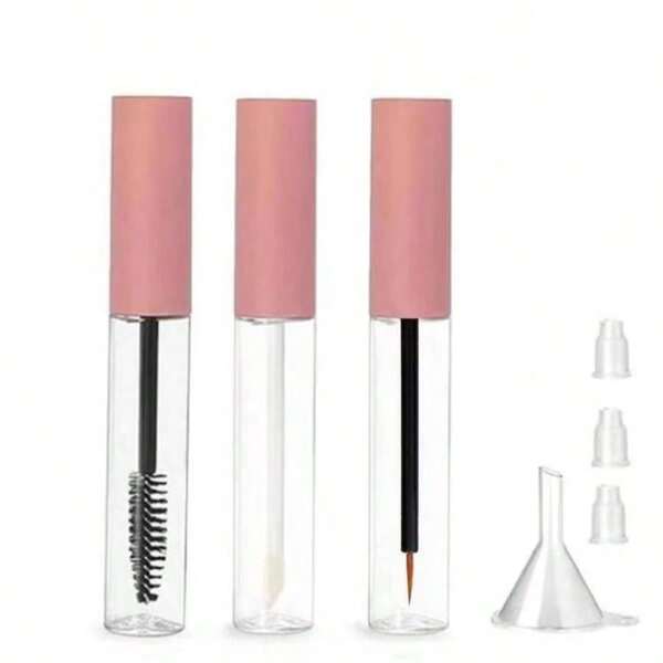 10/5/3/1 Pc 10ml Empty Mascara Tubes, 0.34oz Cosmetic Containers, Reusable Makeup Tools Mascara Bottle Jars,Makeup,Vanity,Travel,Makeup Accessories,Travel,Cheap Stuff,Travel Essential