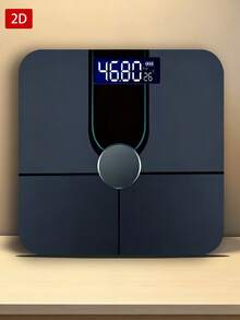 [Báscula Electrónica] Báscula de Gran Capacidad de 390 Lbs, Plataforma Extra Ancha Máquina de Pesaje Digital para Baño, Con Pantalla LCD Retroiluminada, Dígitos Grandes Precisos y Fáciles de Leer - A - Ver 2