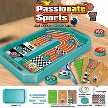 Children's Multi-Function Brain Development Board Game Gift Set 6-In-1 Pop-Up Scoring Competitive Game Color Recognition Logic Reasoning Puzzle Toy Parent-Child Memory Flip Matching Interactive Desktop Educational Tool To Train Children's Observation Reaction And Concentration - Multicolor - View 15