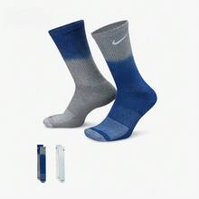 Nike Logo Print Tie-Dye Comfortable Casual Sports Mid-Calf Socks, Unisex - Multicolor - View 2
