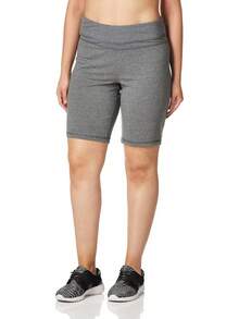 Danskin Bermudas Esenciales de Cintura Ancha Bermudas Mujer - Negro - - Ver 8